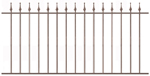 clôture fer Chateaubanne avec pointes