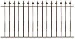 clôture fer Darius avec pointes