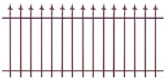 clôture fer Esterel avec pointes