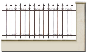 clôture fer Flamand avec pointes