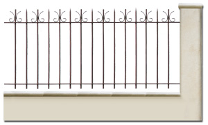 clôture fer Mirabelle avec pointes