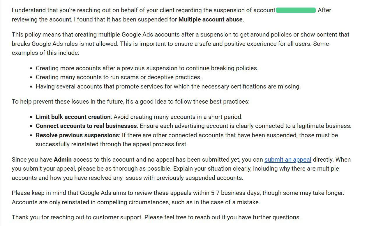google ads violation fixing