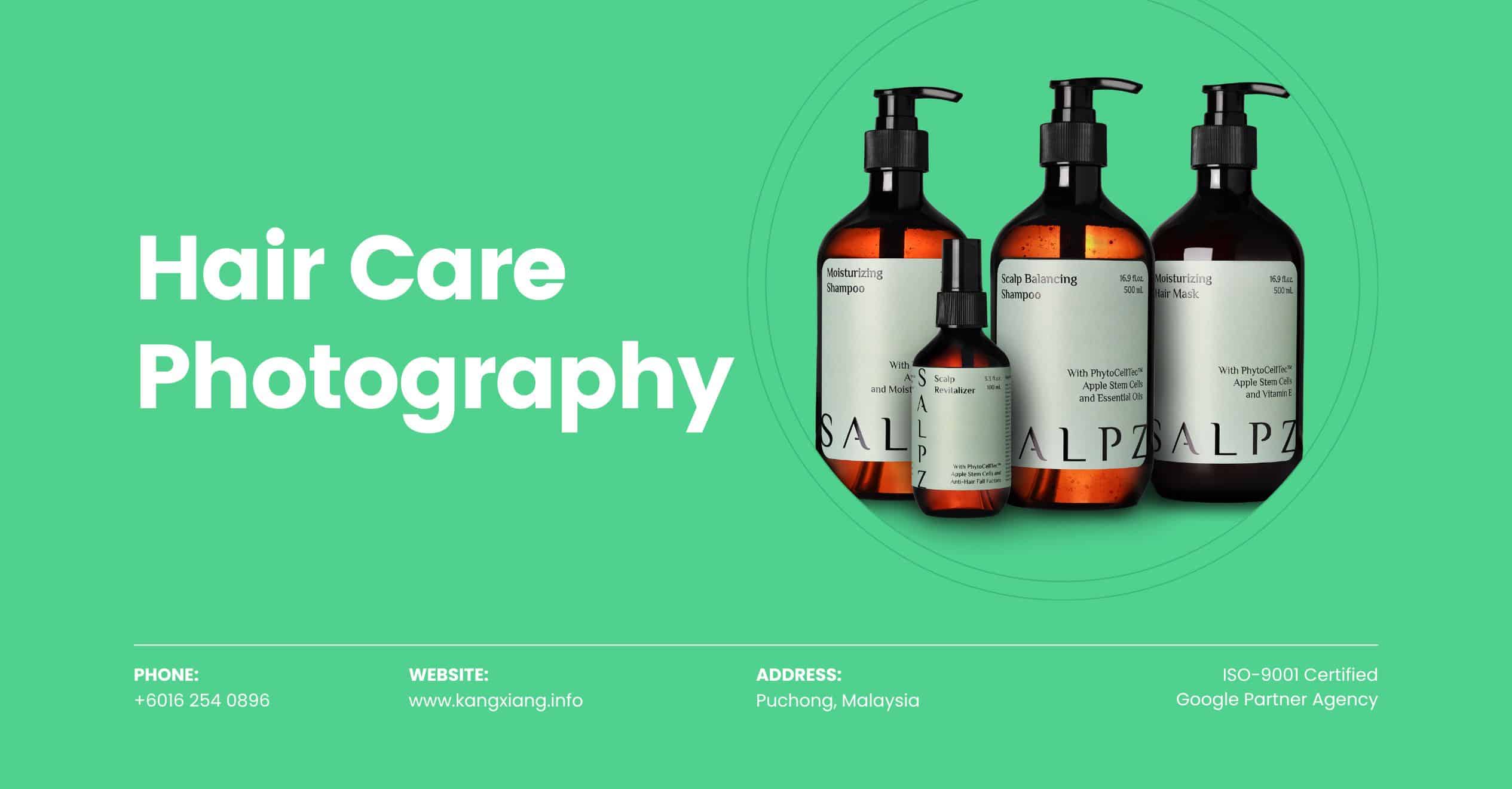 hair care photography malaysia white theme