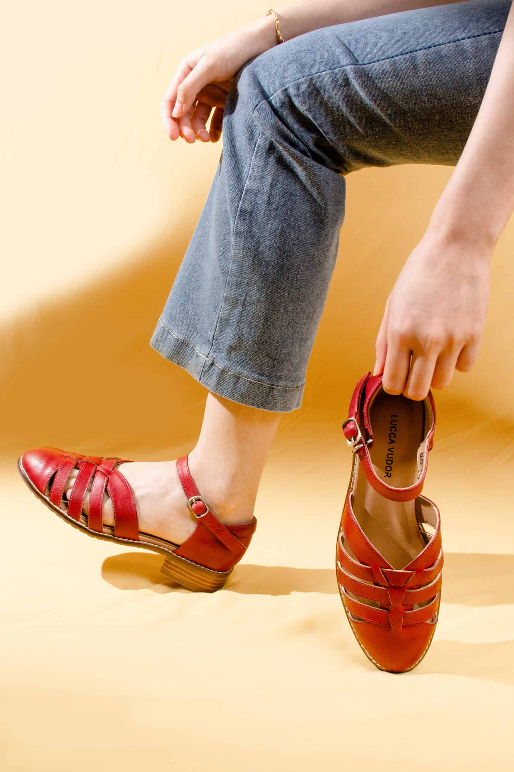 lucca vudor red shoe shooting