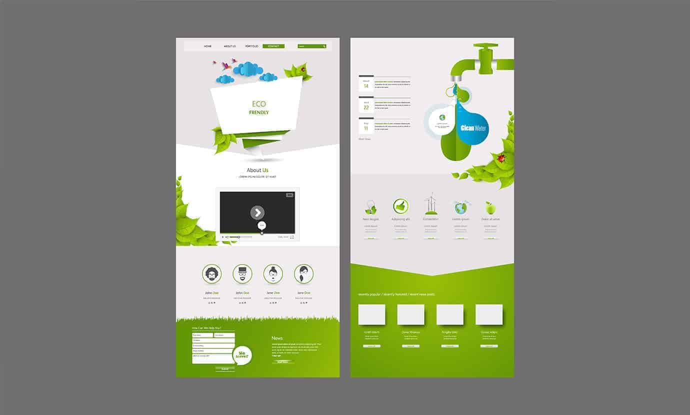 one page website design