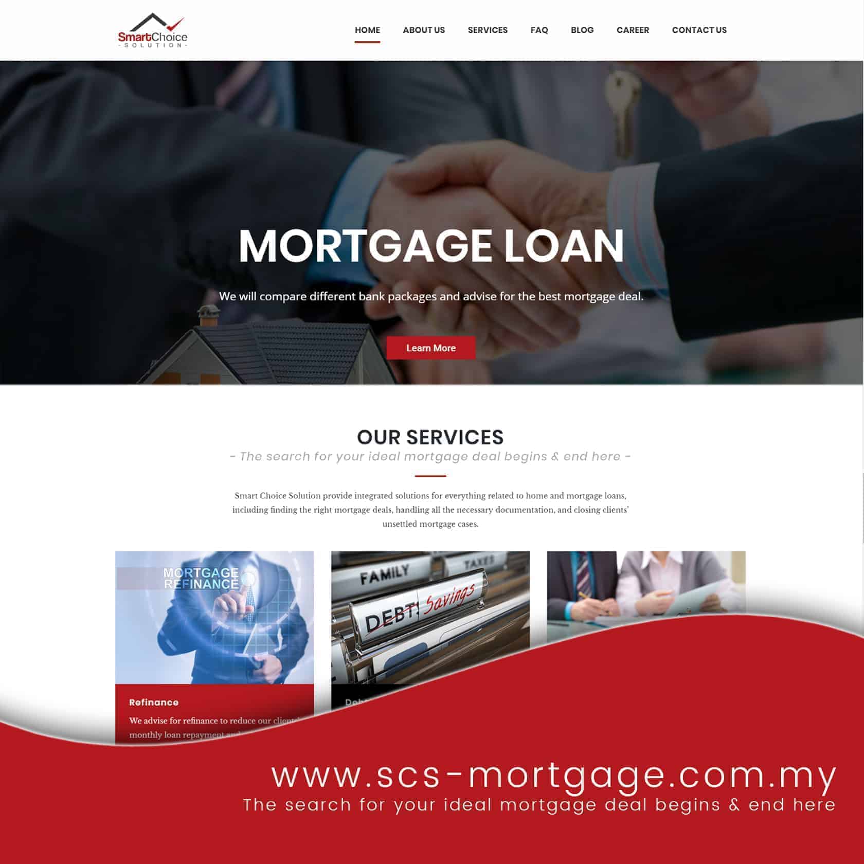 scs mortgage website