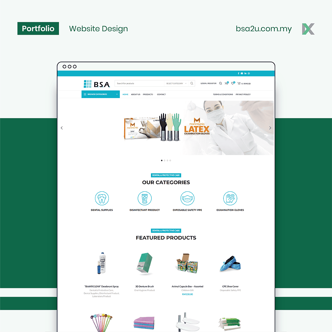 BSA Sakurai Co Website Design Malaysia