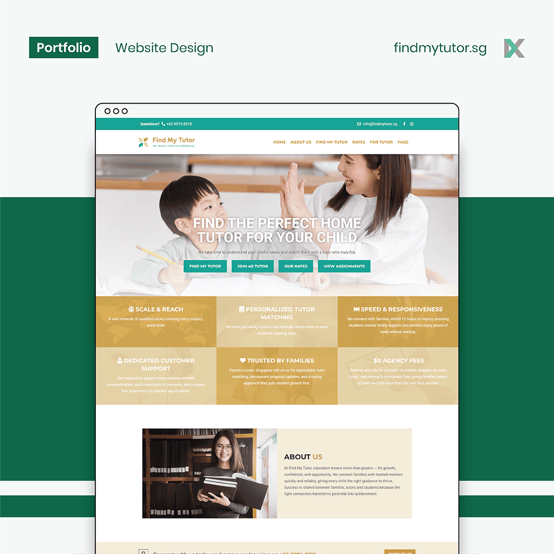 Find My Tutor (FMT) Website Design Malaysia