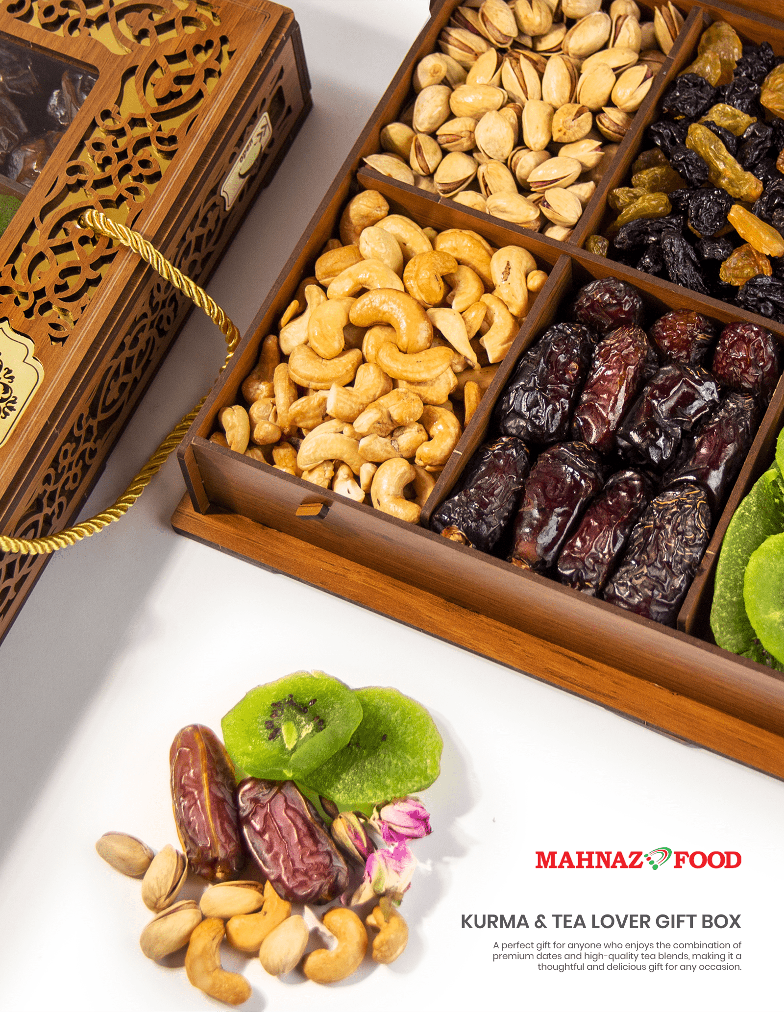 Mahnaz Food Kurma & Tea Lover Gift Box
