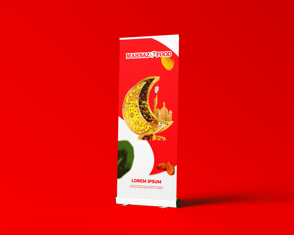 Mahnaz Food Roll-up Banner