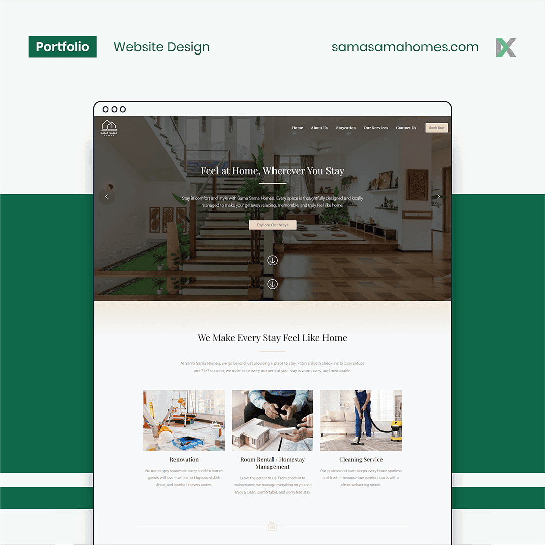 Sama Sama Homes Website Design Malaysia