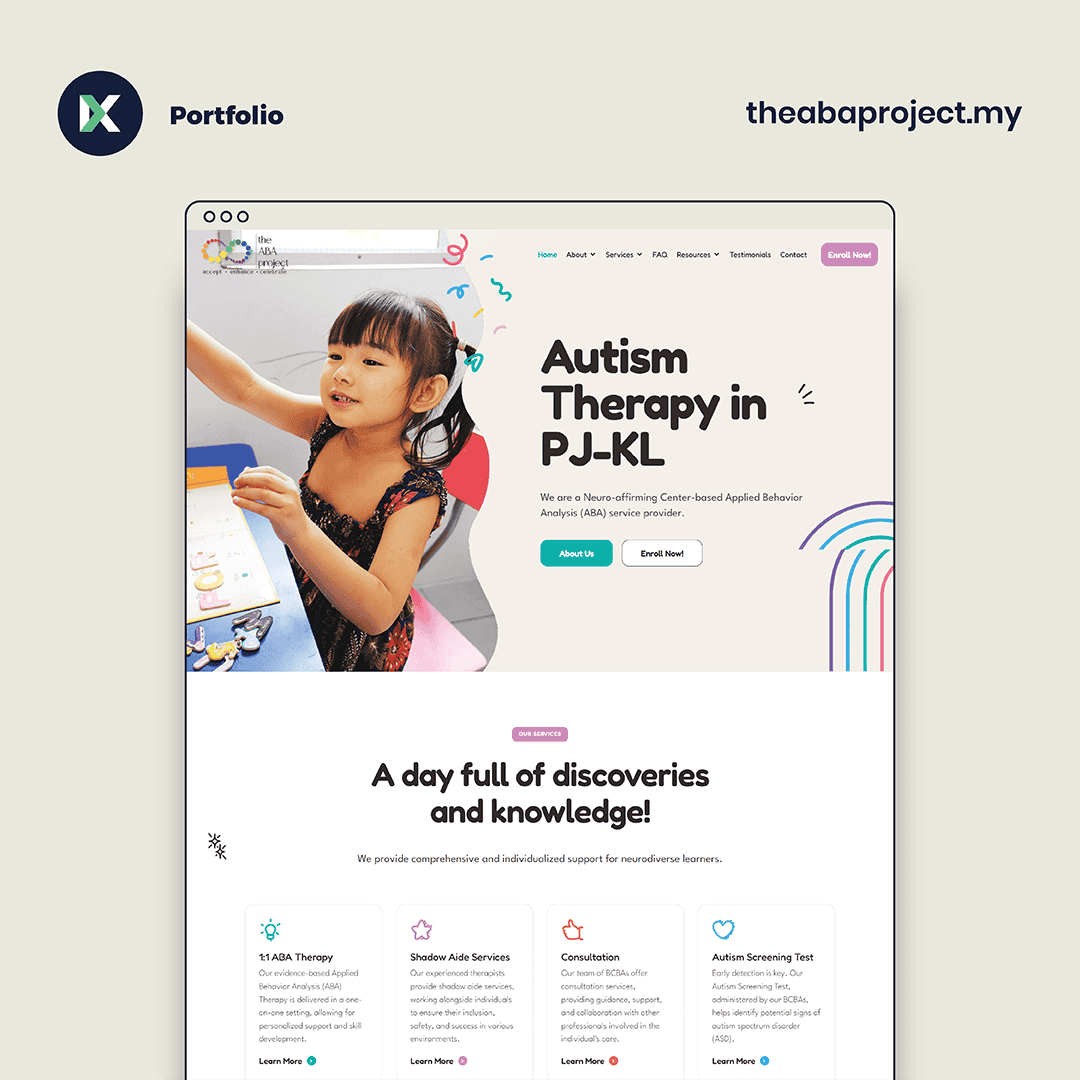 The ABA Project Website Design Malaysia