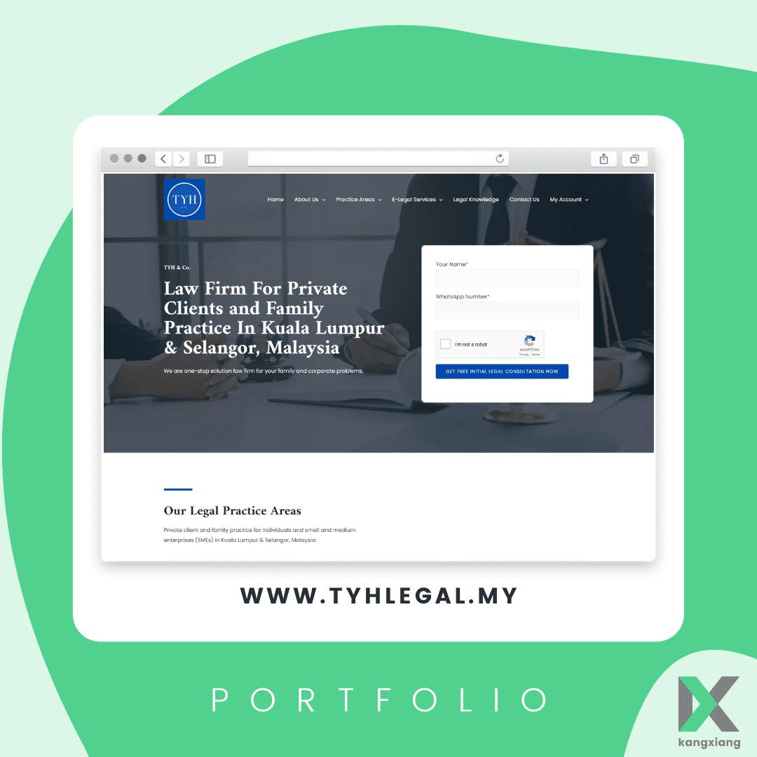 tyhlegal website design